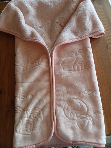Einschlagdecke babyschale rosa - babyschale,