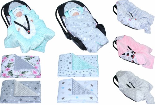 Baby einschlagdecke minky - minky, mit